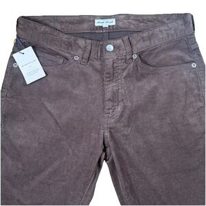 Peter Millar Superior Soft Espresso Corduroy Pants Crown Collection Men's 30 X34